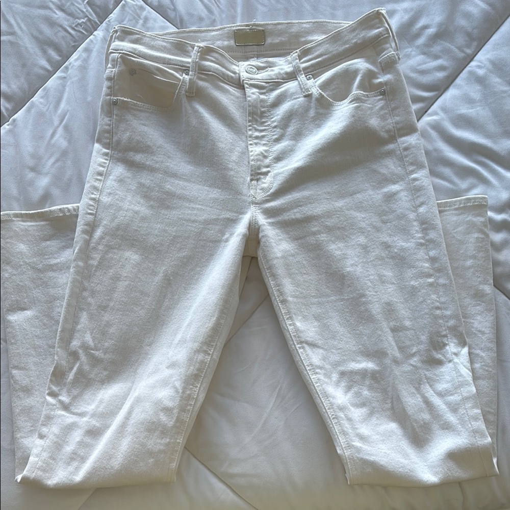Mother Denim White Jeans